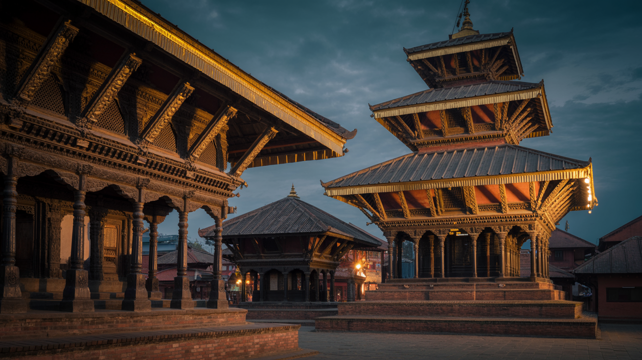 Traditional Nepalese temple architecture